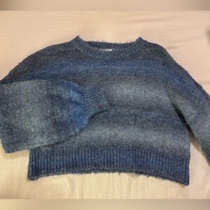 Blue Gradient Knit Sweater